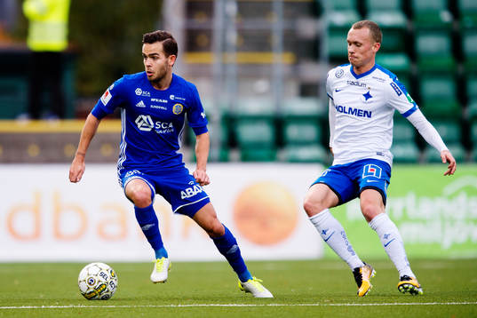 Sundsvalls Kristinn Steindorsson och Norrköpings Gudmundur
