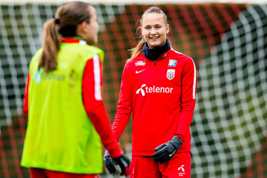 Guro Reiten and Caroline Graham Hansen of Norway