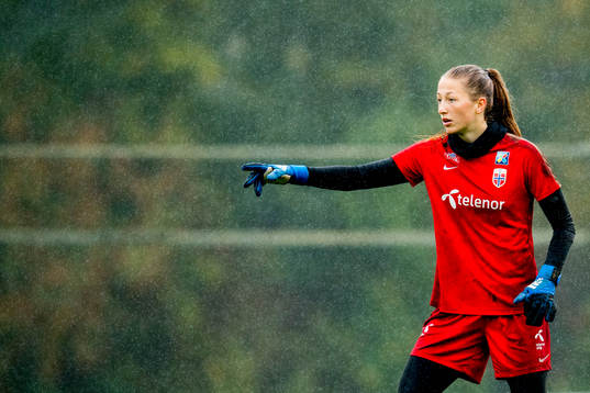 Goalkeeper Cecilie Fiskerstrand of Norway