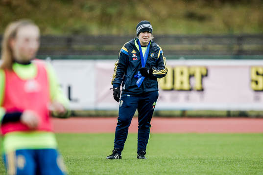 Sveriges förbundskapten Katarina Olsson