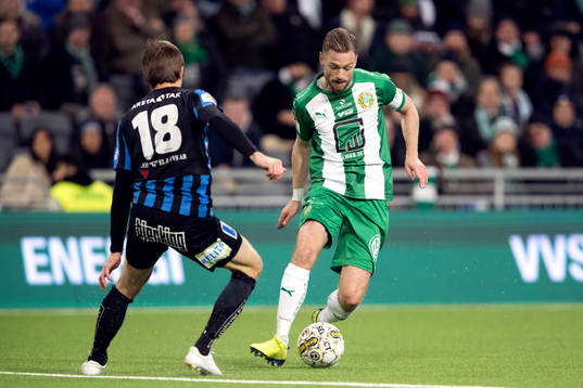 Sirius Jesper Arvidsson och Hammarbys Arnór Smárason