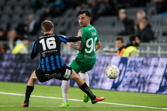 Sirius Johan Andersson och Hammarbys Jiloan Hamad