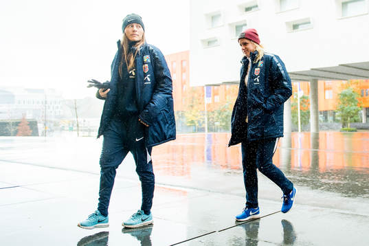 Elise Thorsnes of Norway arrives