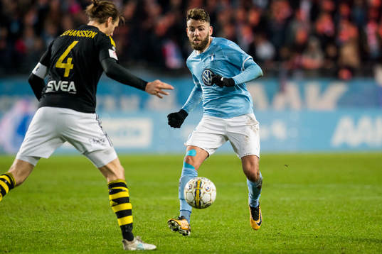 s Nils-Eric Johansson och Malmö FFs Erdal Rakip