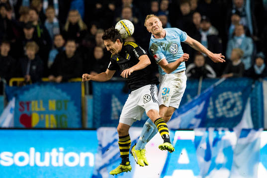 s Stefan Ishizaki och Malmö FFs Franz Brorsson