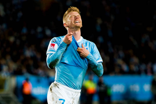 Malmö FFs Anders Christiansen deppar