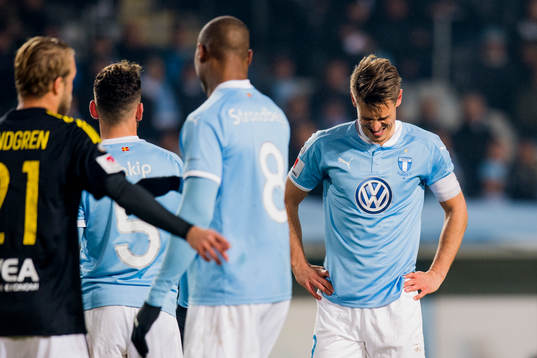 Malmö FFs Markus Rosenberg deppar