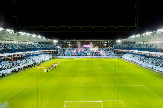 Interiör över Swedbank Stadion