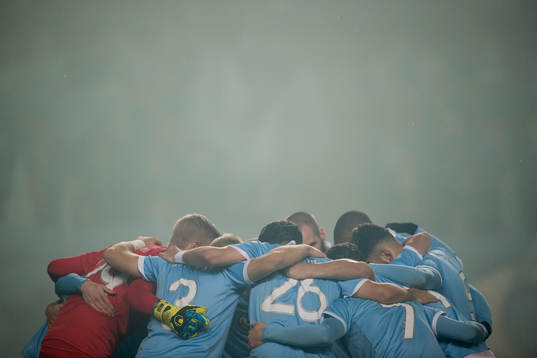 Malmö FFs spelare samlas