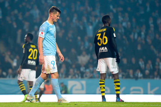 Malmö FFs Markus Rosenberg deppar