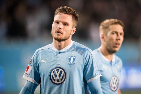 Malmö FFs Lasse Nielsen deppar