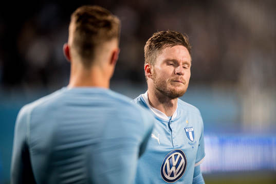 Malmö FFs Lasse Nielsen deppar
