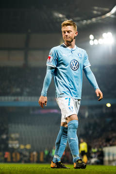 Malmö FFs Anders Christiansen deppar