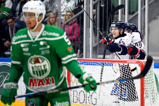 Linköpings Ken André Olimb jublar