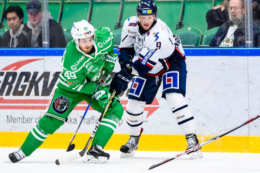 Rögles Sebastian Collberg mot Linköpings Tony Mårtensson