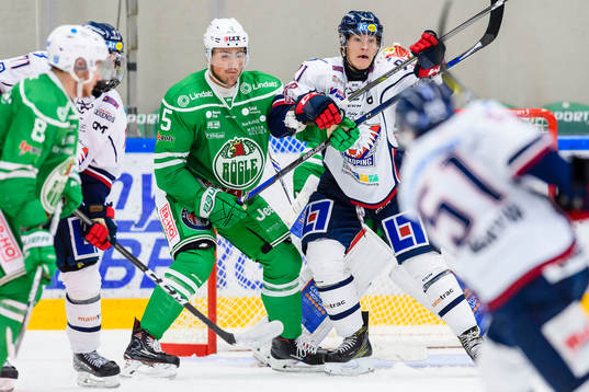 Rögles Alen Bibic och Linköpings Emil Sylvegård