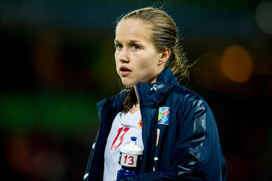 Guro Reiten of Norway looks dejected