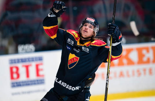 Djurgårdens Axel Jonsson Fjällby jublar