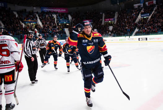 Djurgårdens Axel Jonsson Fjällby jublar