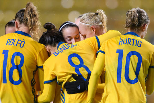 Bläddra bland fler bilder av Fotboll, VM-kval, Dam, Sverige - Ungern