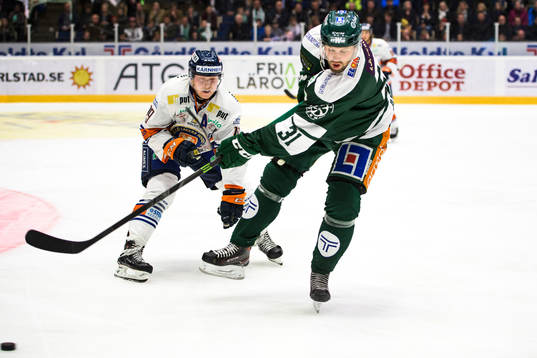 Växjös Tuomas Kiiskinen och Färjestads Dick Axelsson