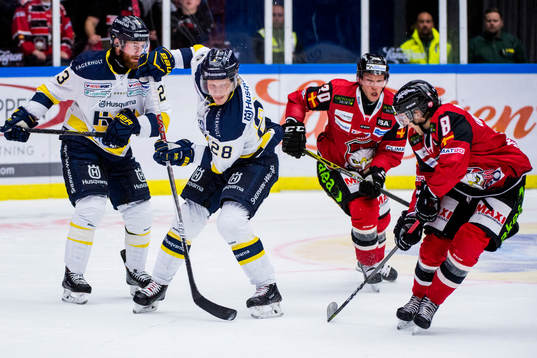 s Robin Figren, Anton Bengtsson och Malmö Redhawks Erik