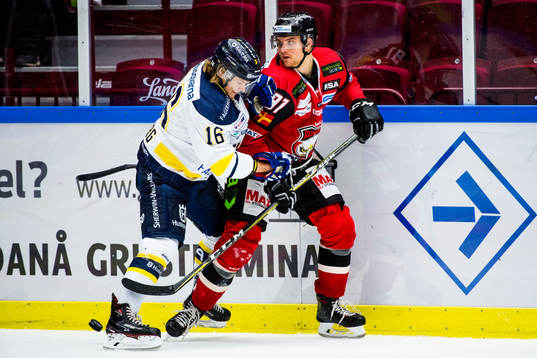 s Tom Hedberg och Malmö Redhawks Max Görtz