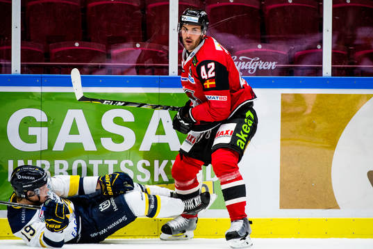 s Erik Andersson och Malmö Redhawks Niklas Arell