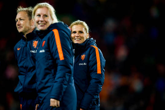 Sarina Wiegman-Glotzbach, head coach of Netherlands