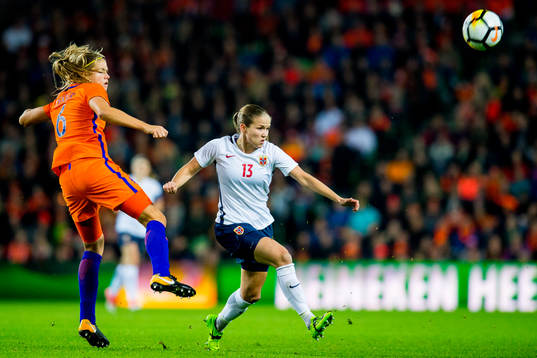 Manieke Anouk Dekker of Netherlands and Guro Reiten of