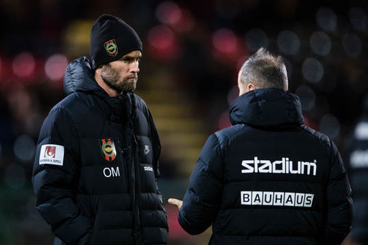 Brommapojkarnas tränare Olof Mellberg och assisterande