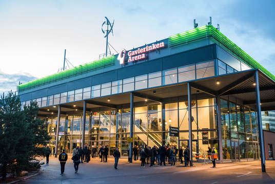 Gavlerinken Arena före ishockeymatchen i SHL mellan