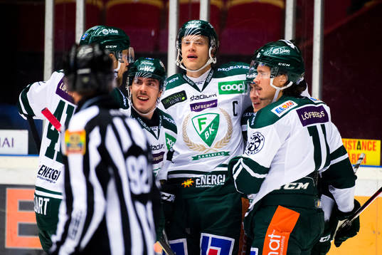 Färjestads Sebastian Erixon , Johan Ryno och Joakim