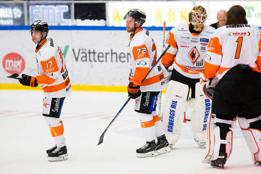 Karlskronas Joel Kellman, Joachim Rohdin. målvakt Johannes
