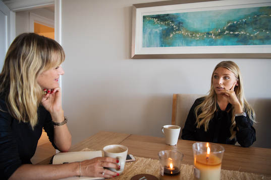 Anne-Sofie Näslund, reporter Expressen, intervjuar Sanne