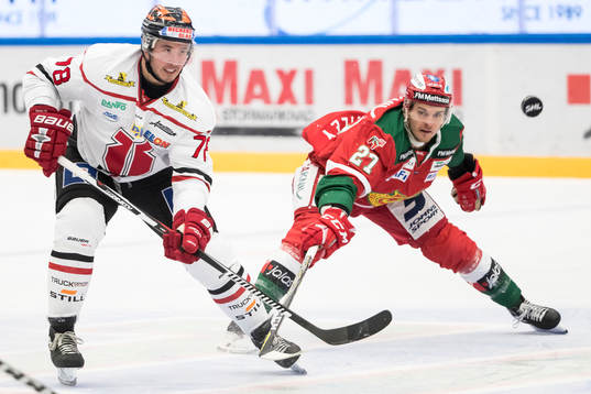 Örebros Victor Bartley och Moras Matt Bailey  i
