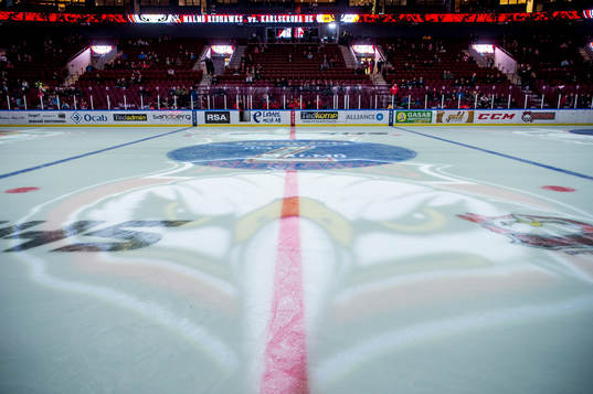 Malmö arena innan ishockeymatchen i SHL mellan Malmö