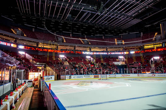 Malmö arena innan ishockeymatchen i SHL mellan Malmö