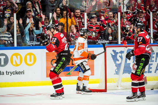 Malmö Redhawks Lars Bryggman jublar