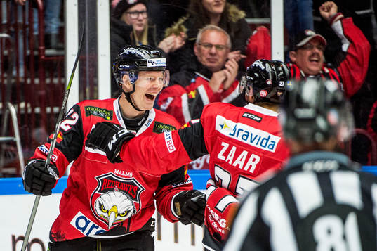 Malmö Redhawks Lars Bryggman jublar