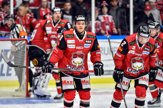 Malmö Redhawks Johan Olofsson och Erik Andersson