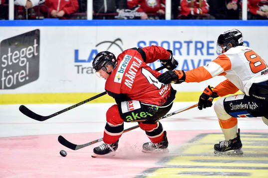 Malmö Redhawks Tuukka Mäntylä och Karlskronas Ludwig