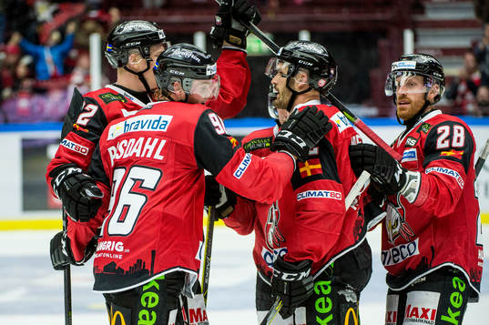 Malmö Redhawks Kim Rosdahl jublar