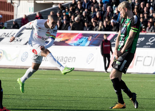 Dalkurds Rawez Lawan  i fotbollsmatchen i superettan mellan