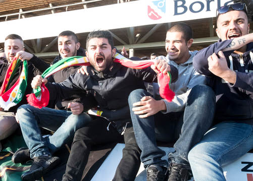 Dalkurds supporters jublar