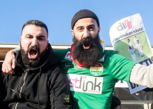Dalkurds supporters jublar