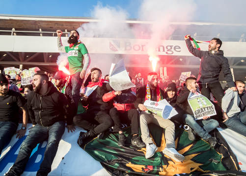 Dalkurds supporters jublar