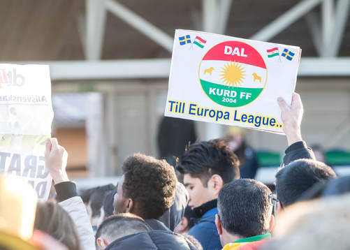 Dalkurds supporters jublar
