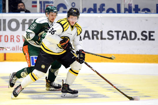 Färjestads Theodor Lennström och Brynäs Linus Ölund