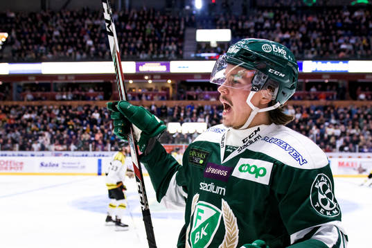 Färjestads Joakim Nygård jublar